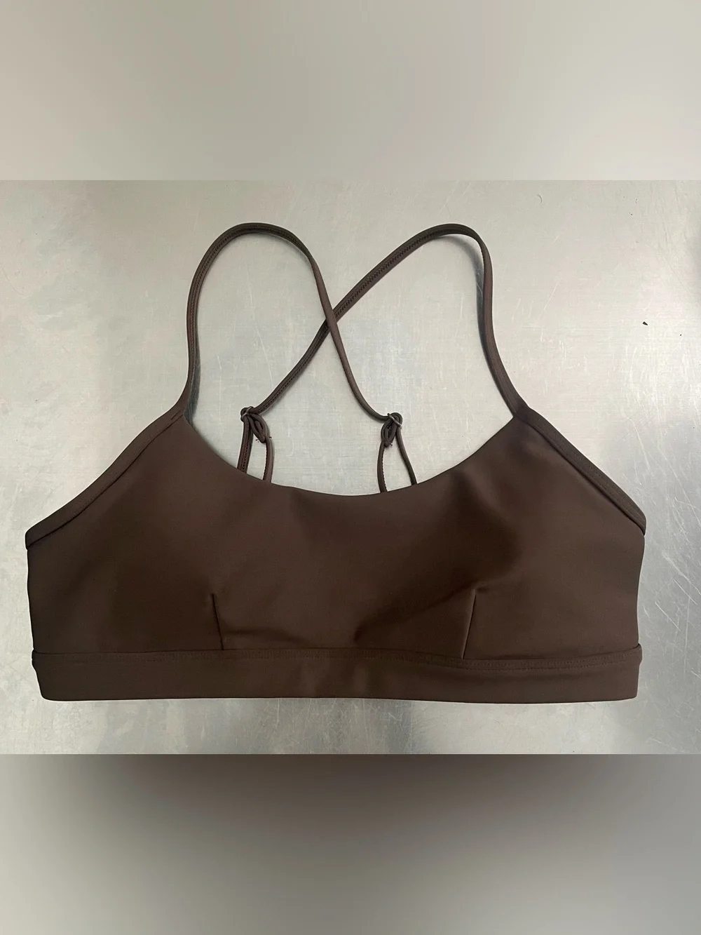 ALO Yoga NWOT Airlift Intrigue Espresso Bra
